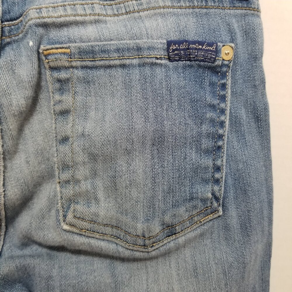 7FAM jeans 26 The Modern Straight whiskered stretch denim AU0377996S 055165 - Picture 10 of 16